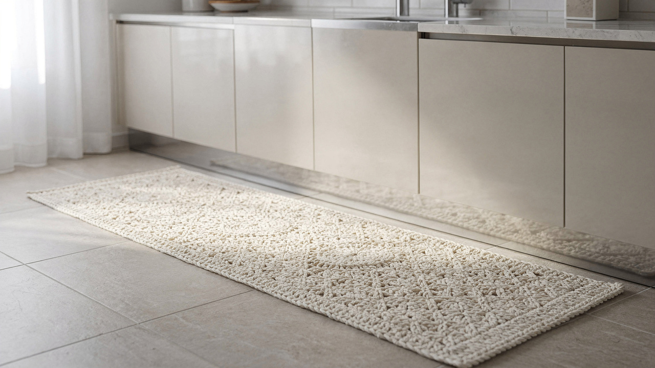 Ganhe dinheiro com passadeira de crochê artesanal criando o kit de cozinha que é tendência em decoração