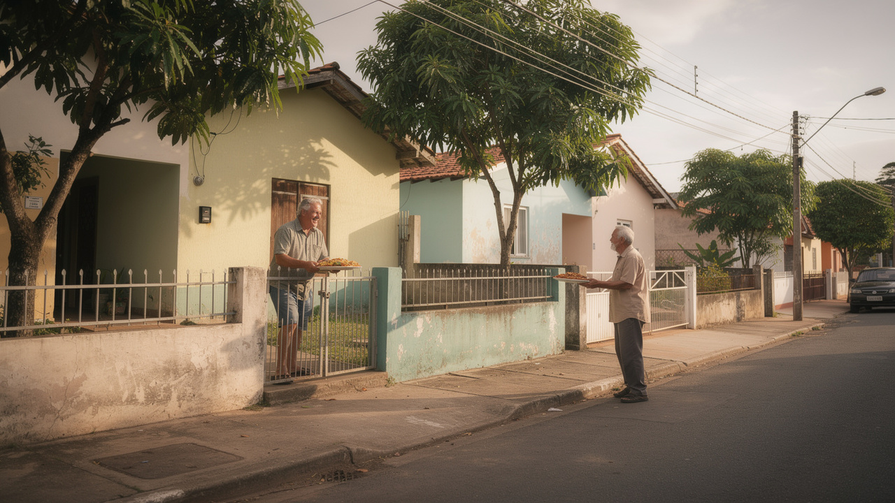 Costumes simples que fortaleciam laços e faziam a vizinhança parecer uma grande família