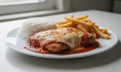 Prepare filé, molho e queijo na ordem certa e tenha um parmegiana gratinado irresistível