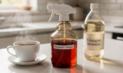 Misturar chá preto com vinagre: para que serve e por que é recomendado para limpar a cozinha