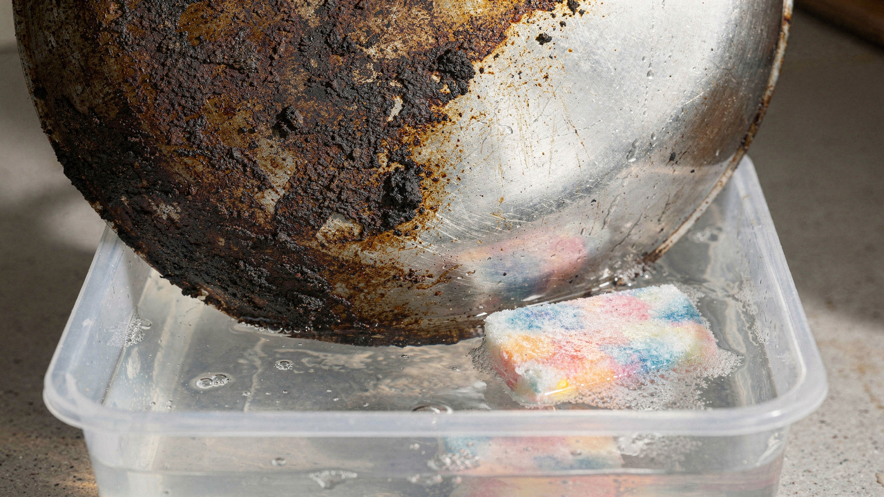 Sua frigideira voltar a brilhar como nova com um truque simples para tirar gordura queimada sem esfregar