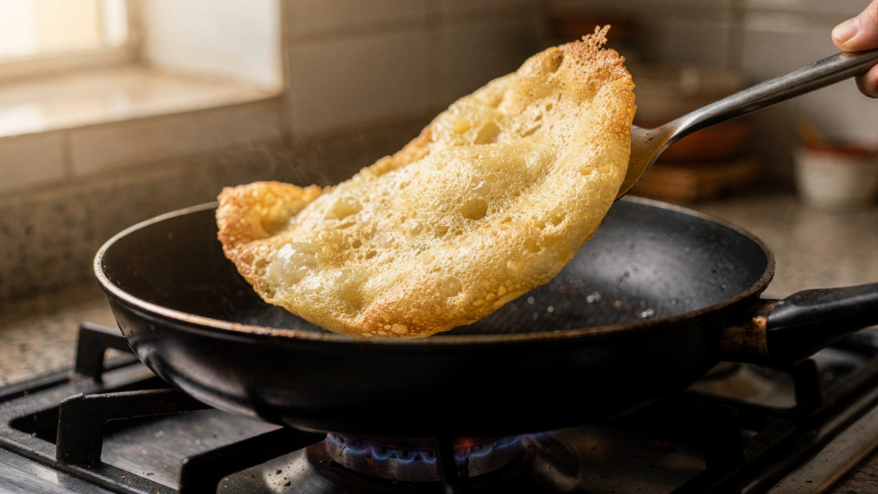 Pão de queijo de frigideira com 4 ingredientes que fica pronto em minutos