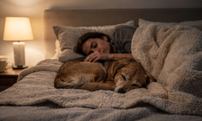 Dormir com um cão de estimação desencadeia processos inesperados e o impacto vai além do calor na cama