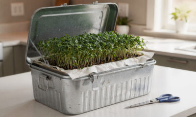 Casal sentado em banco de praça ao entardecer, em momento de conversa séria enquanto ao fundo o céu mistura luz suave e nuvens, simbolizando transição emocional, cenário realista com clima de mudança nos sentimentos