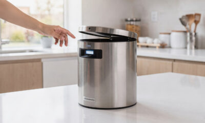 Benefícios da lixeira automática com sensor mostram por que ela agrega na cozinha