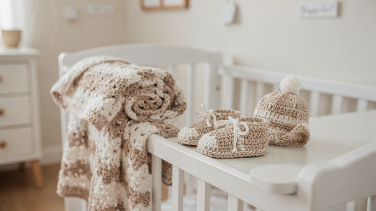 Veja como fazer crochê para bebê com peças delicadas e úteis para decorar o quarto ou presentear