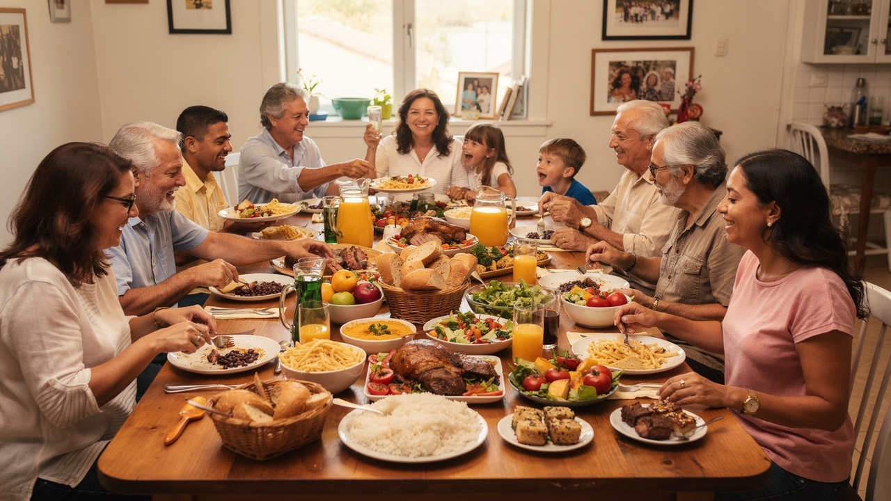 Quando a casa ficava cheia de parentes e a alegria tomava conta