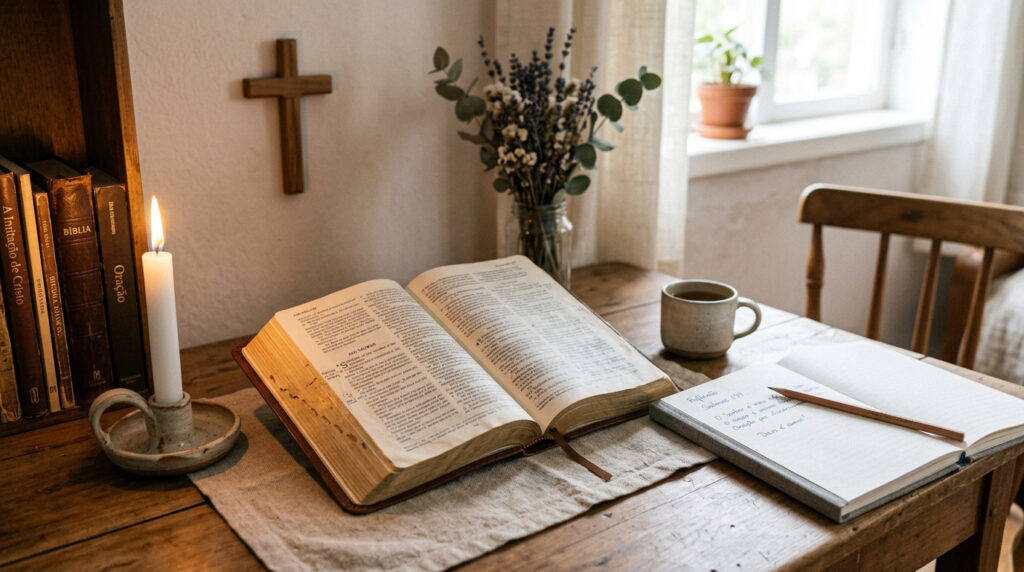 Santo Agostinho, teólogo e filósofo cristão: “Quem aprende a ficar em silêncio diante de Deus começa a entender a própria alma.”
