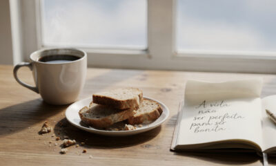 Frase do dia: a vida não precisa ser perfeita para ser bonita e tocar seu coração com leveza