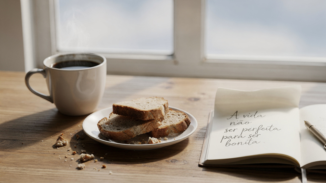 Frase do dia: a vida não precisa ser perfeita para ser bonita e tocar seu coração com leveza