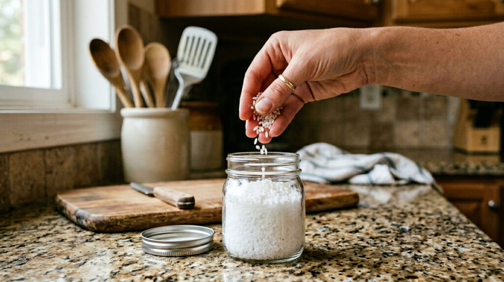 Colocar arroz cru dentro do saleiro: para que serve e por que muita gente faz