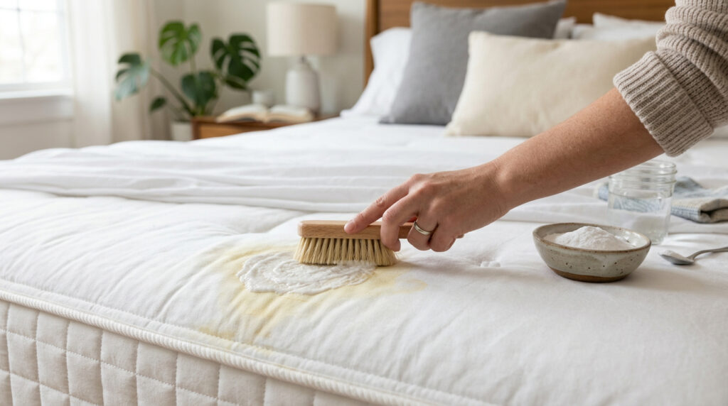 O que significa quando o colchão começa a ter manchas amarelas mesmo com a fronha limpa