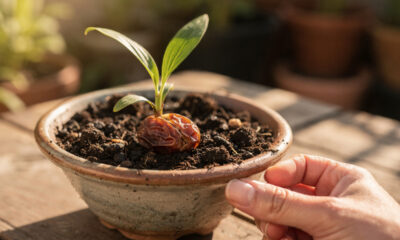 Como plantar tâmara a partir da semente e acompanhar o crescimento da planta