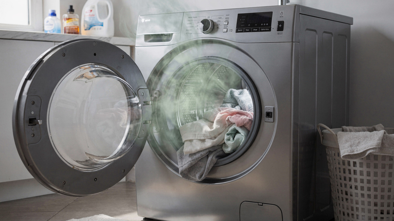 O que significa quando a roupa sai da máquina com cheiro ruim mesmo usando amaciante