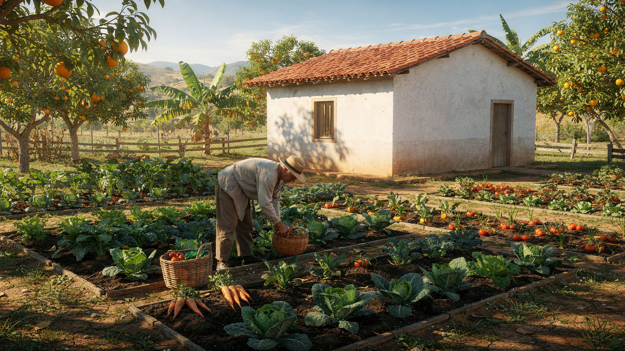 A vida no campo que quase não depende de dinheiro ainda existe em alguns lugares