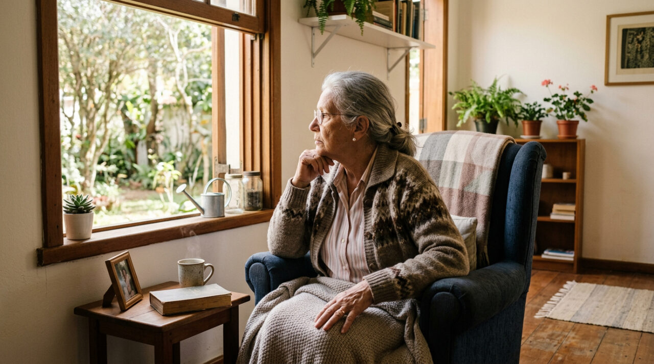 O que significa, segundo a psicologia, quando uma pessoa idosa diz "Estou bem assim" e fica sempre em casa?