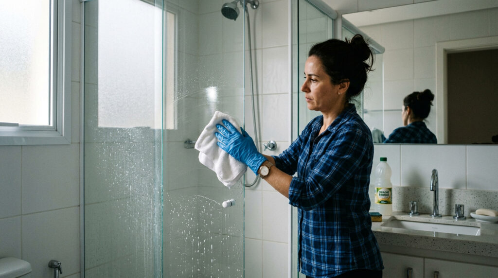 Borrifar vinagre na porta do banheiro: para que serve, como usar e por que recomendam