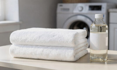 Lavar toalhas brancas com este ingrediente deixa o tecido impecável e muito cheiroso