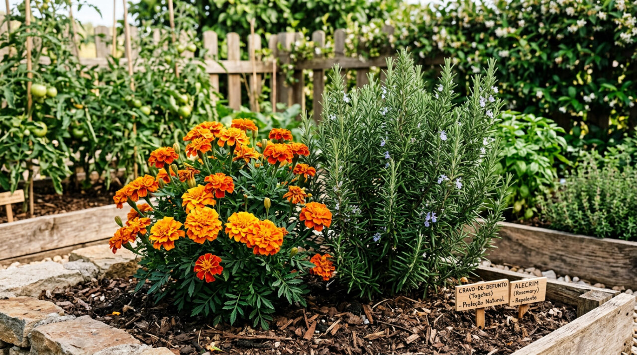 Essa planta ajuda a proteger as plantas do seu jardim contra pulgões melhor que o alecrim