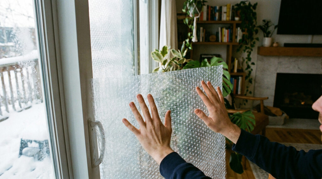 Nunca mais jogue fora o plástico bolha: coloque-o na geladeira... isso facilitará muito suas tarefas domésticas