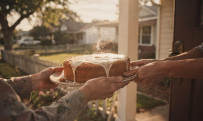 Antigamente era comum levar um prato de bolo ou pão para o vizinho