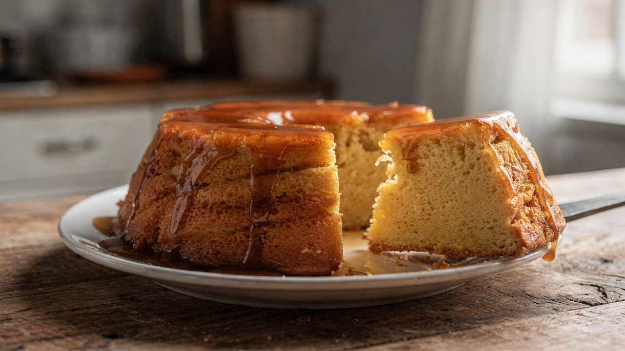 Bata pão dormido no liquidificador e faça um pudim de pão cremoso que fica pronto em minutos