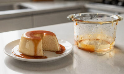 Misture 3 ingredientes e faça um pudim fit cremoso pronto em minutos no micro-ondas