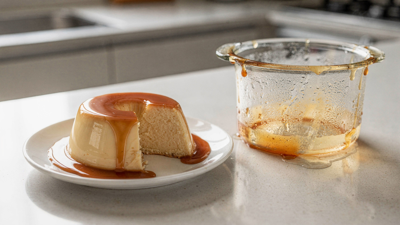 Misture 3 ingredientes e faça um pudim fit cremoso pronto em minutos no micro-ondas