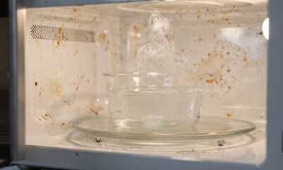 Adeus sujeira grudada: esse truque simples com vinagre pode facilitar a limpeza do seu micro-ondas