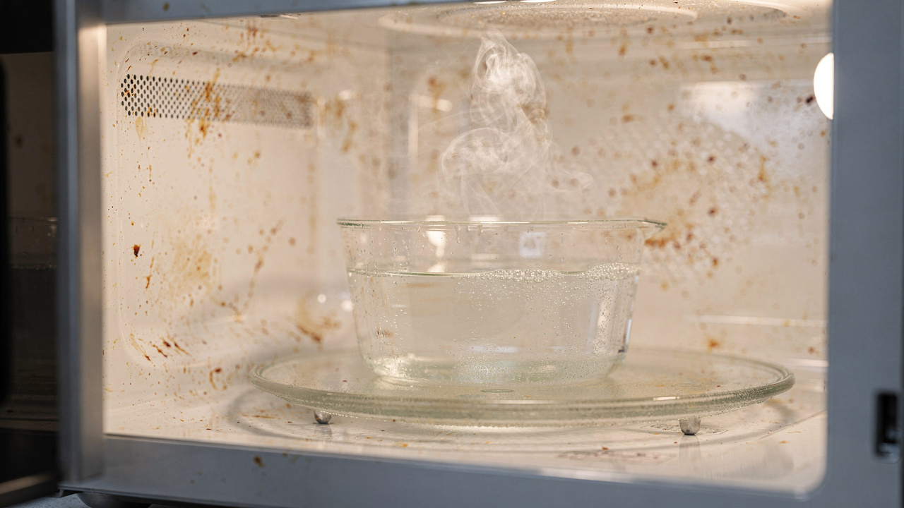 Adeus sujeira grudada: esse truque simples com vinagre pode facilitar a limpeza do seu micro-ondas