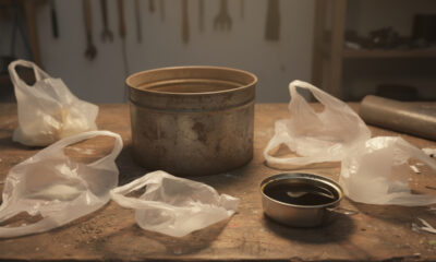 O que algumas pessoas estão fazendo com sacolas plásticas e óleo usado