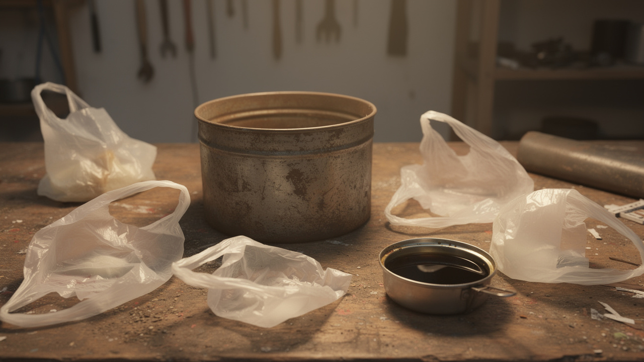 O que algumas pessoas estão fazendo com sacolas plásticas e óleo usado