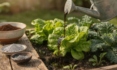 Adubo caseiro para plantas folhosas que usa apenas 2 ingredientes naturais e pode melhorar o desenvolvimento das folhas