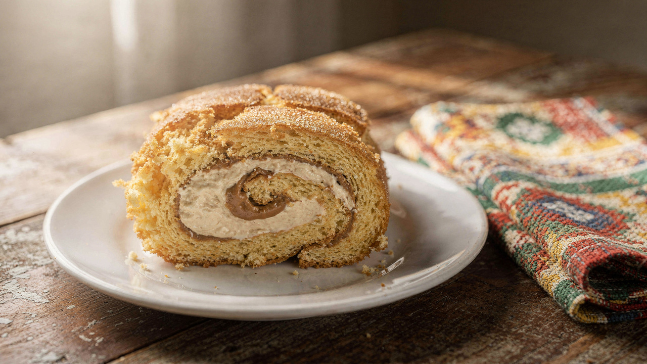 Depois que você provar esse rocambole de doce de leite macio, vai querer repetir no café