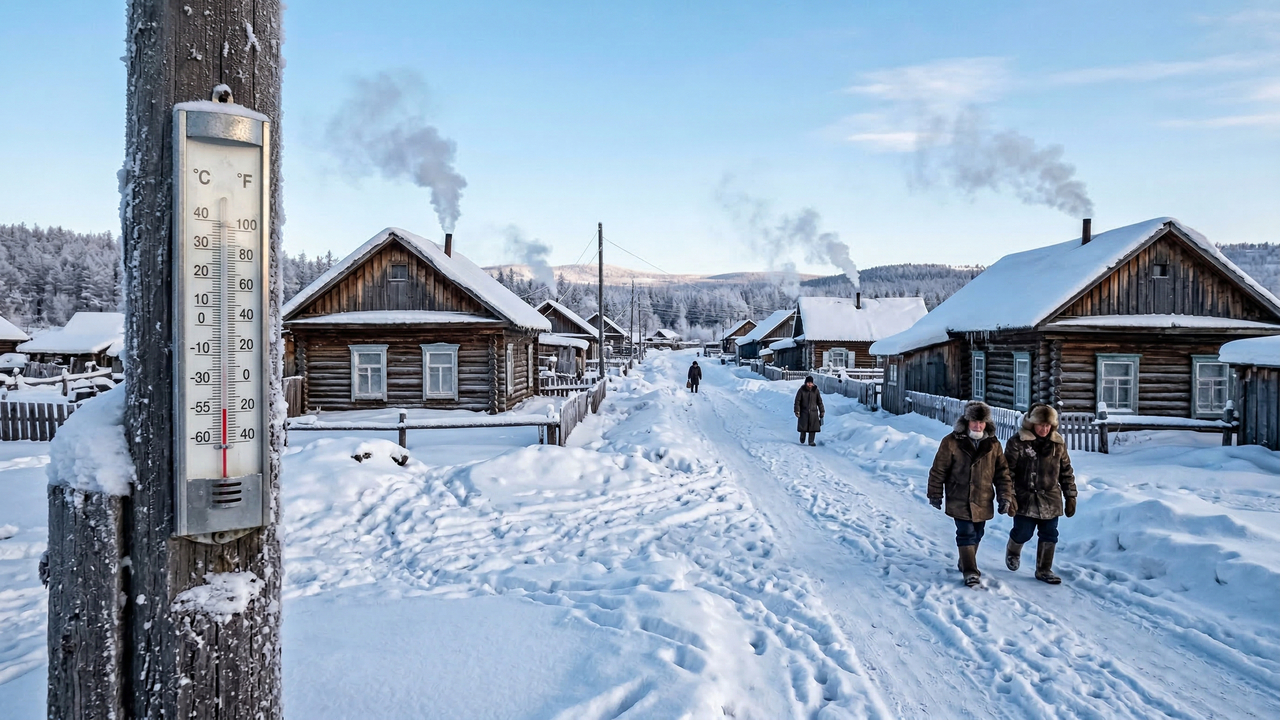 A vida em Oymyakon, a vila mais fria do planeta, onde o frio extremo pode matar em minutos