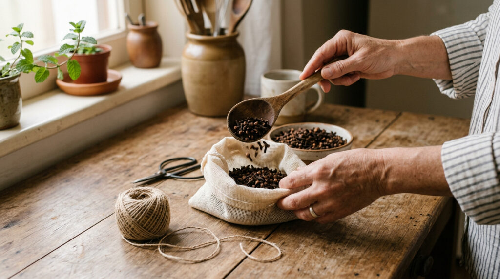 Pendurar um saquinho de cravo-da-índia na porta da frente: por que todo mundo está usando esse truque caseiro?