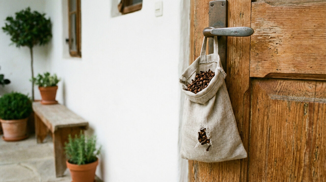Pendurar um saquinho de cravo-da-índia na porta da frente: por que todo mundo está usando esse truque caseiro?