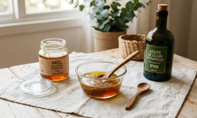 Aplicar mel e azeite de oliva no rosto: para que serve, quando fazer e por que é melhor que produto caro