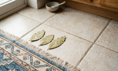 Coloque uma folha de louro debaixo do tapete, amanhã de manhã um problema diário vai sumir e você vai se agradecer