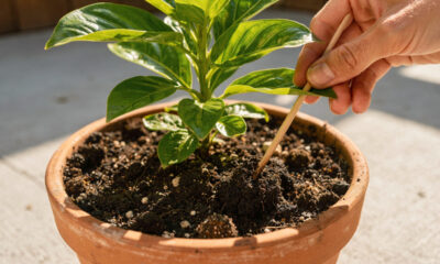 Quem tem plantas em vaso pode se surpreender com esse truque simples que faz elas crescerem melhor