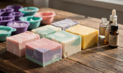 Faça sabonetes artesanais lucrativos com ingredientes simples e transforme seu hobby em profissão
