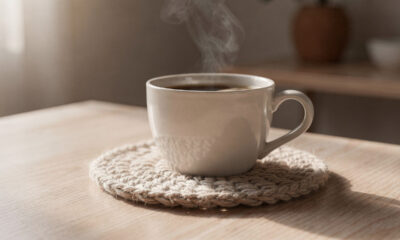 Estes 4 modelos de porta-copos de crochê vão transformar sua mesa posta em um cenário de revista