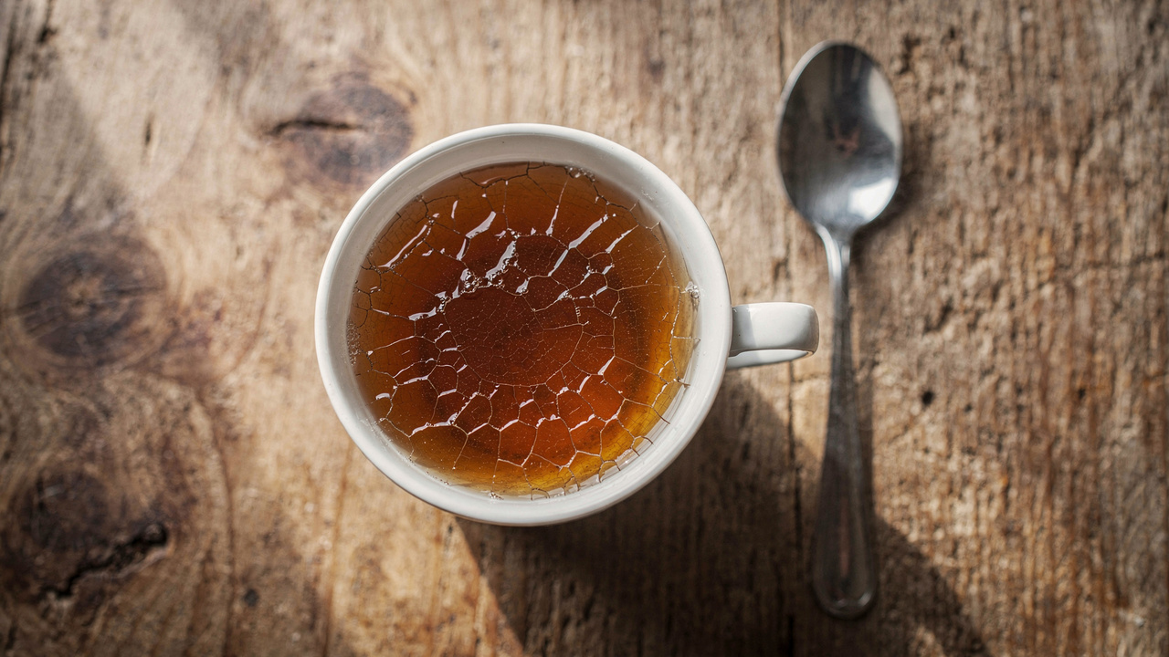 O que significa aquela camada brilhante no chá e por que ela não é sinal de bebida estragada