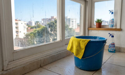 Colocar glicerina e água morna no balde para limpar as janelas: para que serve e como usar