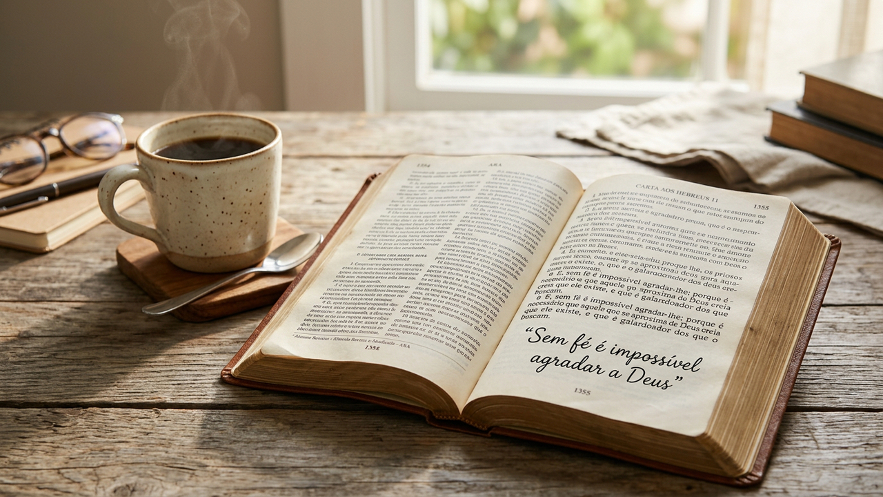 Hebreus 11:6: “Exercitar a fé também é seguir crendo quando ainda não dá para ver”