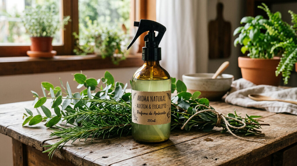 Truque com alecrim e folhas de eucalipto deixa o ambiente cheiroso e mais agradável