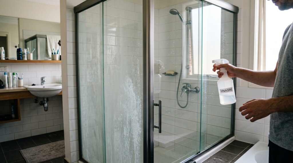Espirrar vinagre no box do banheiro: quando usar e por que é tão bom na limpeza