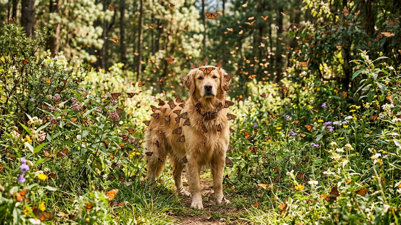 Durante caminhada algo mágico começou a acontecer com esse cachorro