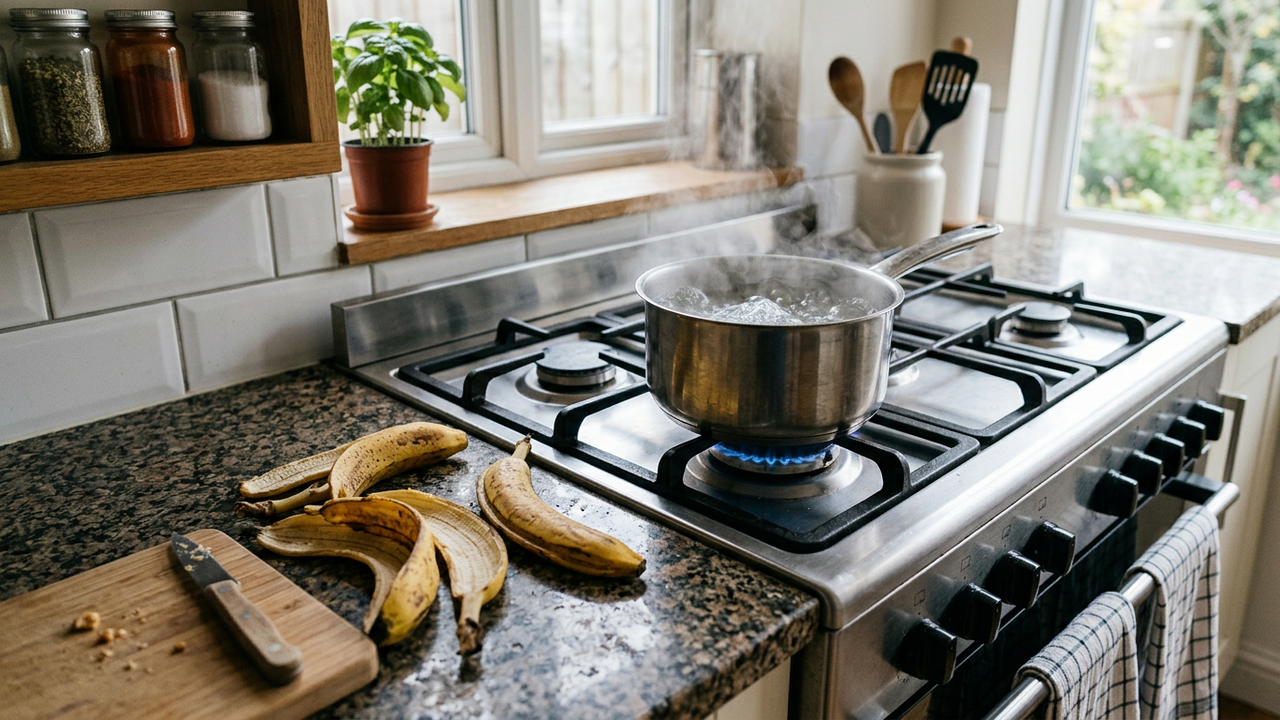 Pouca gente imagina que cascas de banana podem entrar em um projeto tão diferente