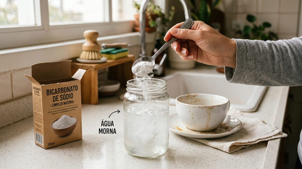 Lavar roupas brancas encardidas com bicarbonato e água morna: quais os benefícios e quando fazer isso